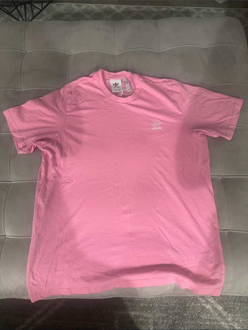 adidas Pink Short Sleeve Trefoil Crew T‑Shirt